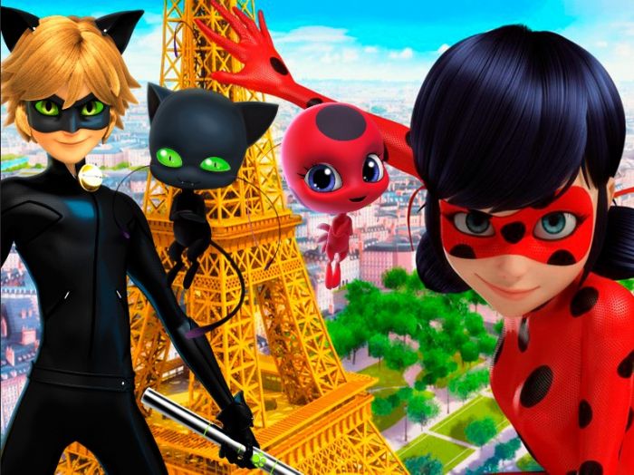 Painel Retangulo Ladybug Catnoir - Adecore Tecidos